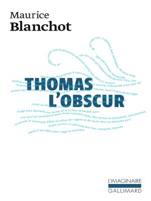 cover image of Thomas l'obscur